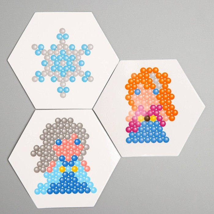 Аквамозаика &laquo;Холодное сердце: Эльза и Анна&raquo;, 3 фигурки, 300 шариков