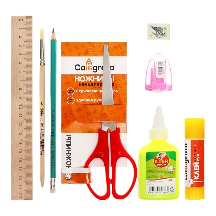 Папка для труда А4, с ручками, раскладная на липучке, текстильная, 10 предметов Папка для труда А4, с ручками, раскладная на липучке, текстильная, 10 предметов "Карандаши"