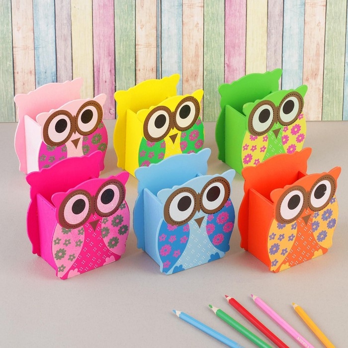 Карандашница &laquo;Совушки&raquo;, МИКС