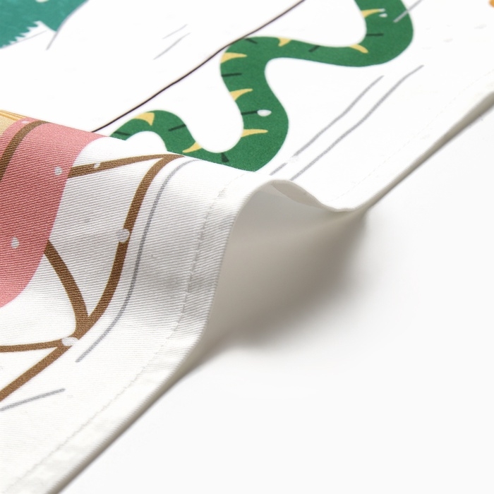 Новый год. Символ года. Змея. Полотенце Этель "Спешим с подарками" 40х73 см, 100% хлопок, саржа 190 г/м2