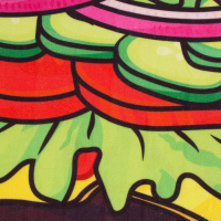 Полотенце пляжное &laquo;Гамбургер&raquo;, 134 &times; 150 см, 100 % п/э