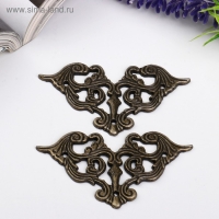 Уголок металл "Ажурный" (набор 2 шт) 4,5х4,5 см Уголок металл "Ажурный" (набор 2 шт) 4,5х4,5 см