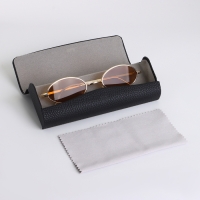 Футляр для очков на магните, длина 16 см, цвет чёрный