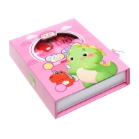 Записная книжка подарочная, 45 листов, линия, на замке Дракоша (16,3х12,7см) Записная книжка подарочная, 45 листов, линия, на замке Дракоша (16,3х12,7см)