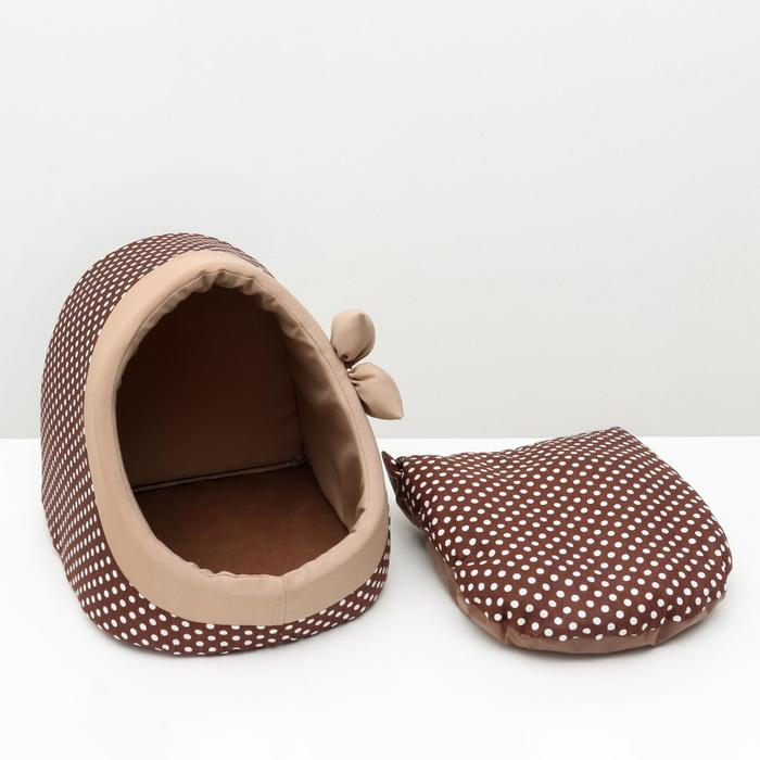 Домик-эстрада Домик-эстрада "Нежность", 30 х 30 х 34 см, бязь, коричневый