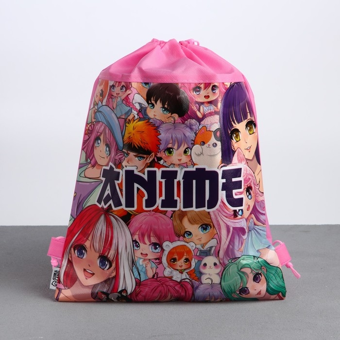 Мешок для обуви &laquo;Мир аниме&raquo; полиэстер, размер 30 х 40 см