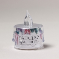 Электронная свеча новогодняя мод. СВ-21 &laquo;Новый год: Загадай желание&raquo;, 5 х 3,8 см