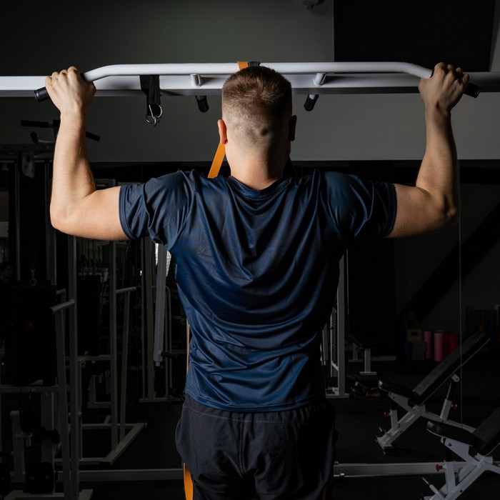 Эспандер ленточный многофункциональный ONLYTOP, 208х2,9х0,45 см, 11-36 кг, цвет оранжевый/чёрный Эспандер ленточный многофункциональный ONLYTOP, 208х2,9х0,45 см, 11-36 кг, цвет оранжевый/чёрный