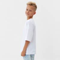 Футболка детская Basic line цвет белый, рост 140 см Футболка детская Basic line цвет белый, рост 140 см