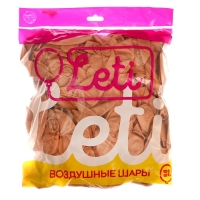 Шар латексный 12", хром, набор 100 шт., цвет мягкая бронза