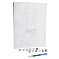 Картина по номерам на холсте с подрамником &laquo;Доберман&raquo;, 30х40 см