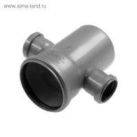 Крестовина канализационная FLEXTRON, 110х50х50 мм, внутренняя, 90&deg;, одноплоскостная, правая