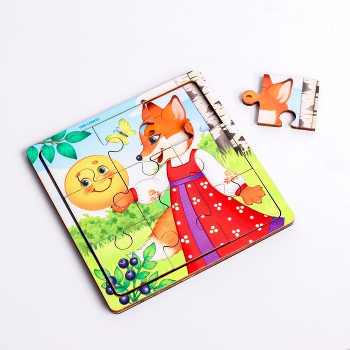 Пазл &laquo;Колобок&raquo;, 9 деталей