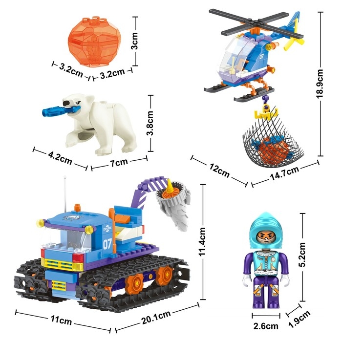 Конструктор Арктика &laquo;Сокровища севера&raquo;, 321 деталь