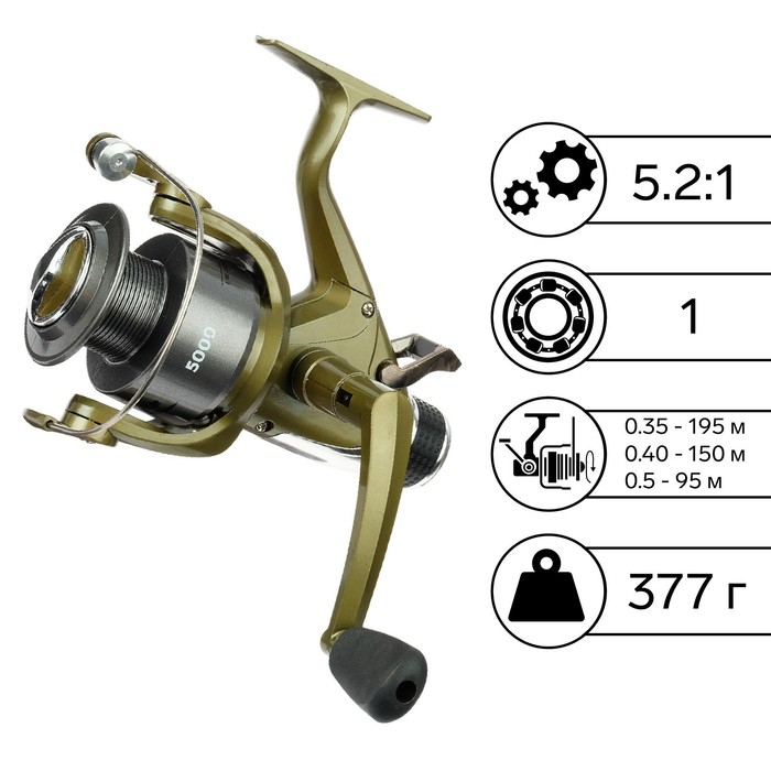 Катушка б/ин Helios ZEN 5000 BR, 1 подшипник, 5.2:1 Катушка б/ин Helios ZEN 5000 BR, 1 подшипник, 5.2:1