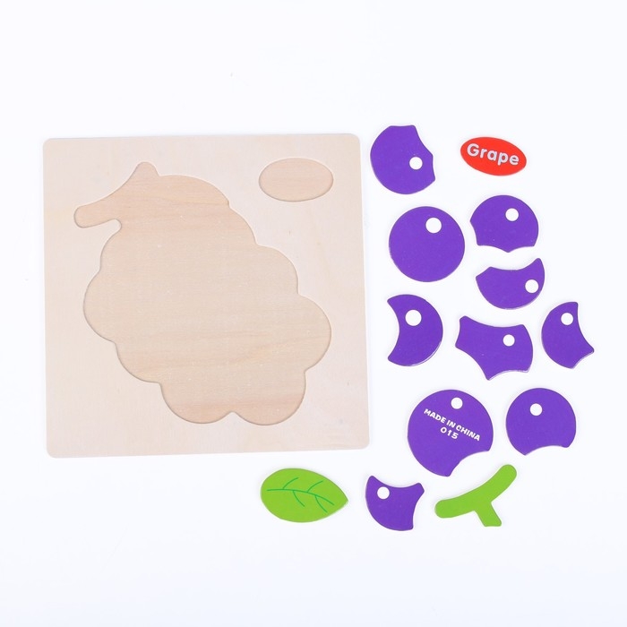 Рамки-вкладыши &laquo;Овощи, ягоды, фрукты&raquo; 15 &times; 15 &times; 0,5 см, МИКС