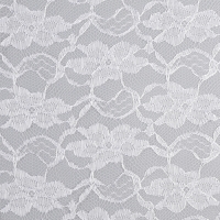 Лоскут гипюра, крупные цветы, белый, 150 &times; 160 см