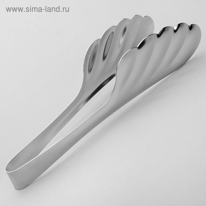 Щипцы для хлеба, h=22 см, толщина 0,8 мм, цвет серебряный