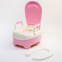 Горшок детский «Бегемотик», цвет белый/розовый Горшок детский «Бегемотик», цвет белый/розовый