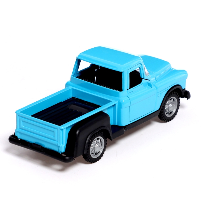 Машина металлическая «Пикап», инерция, 1:32, открываются двери, световые и звуковые эффекты, цвет синий Машина металлическая «Пикап», инерция, 1:32, открываются двери, световые и звуковые эффекты, цвет синий