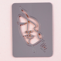 Набор топперов «Девушка с кудрями», цвет золото Набор топперов «Девушка с кудрями», цвет золото