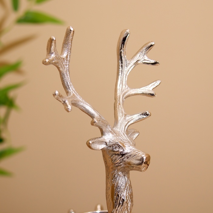 Подсвечник на 3 свечи Подсвечник на 3 свечи "Рога" алюминий 42х42х30 см