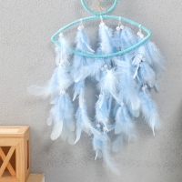 Ловец снов d=7 см "Глаз с голубым деревцем" 44х19,3х0,7 см Ловец снов d=7 см "Глаз с голубым деревцем" 44х19,3х0,7 см