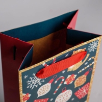 Пакет под бутылку &laquo;Счастья в Новом году&raquo;, 13 х 36 х 10 см , Новый год