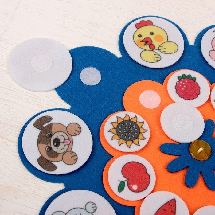 Дидактическая игра Дидактическая игра "Кто что ест", фетр — 2 мм