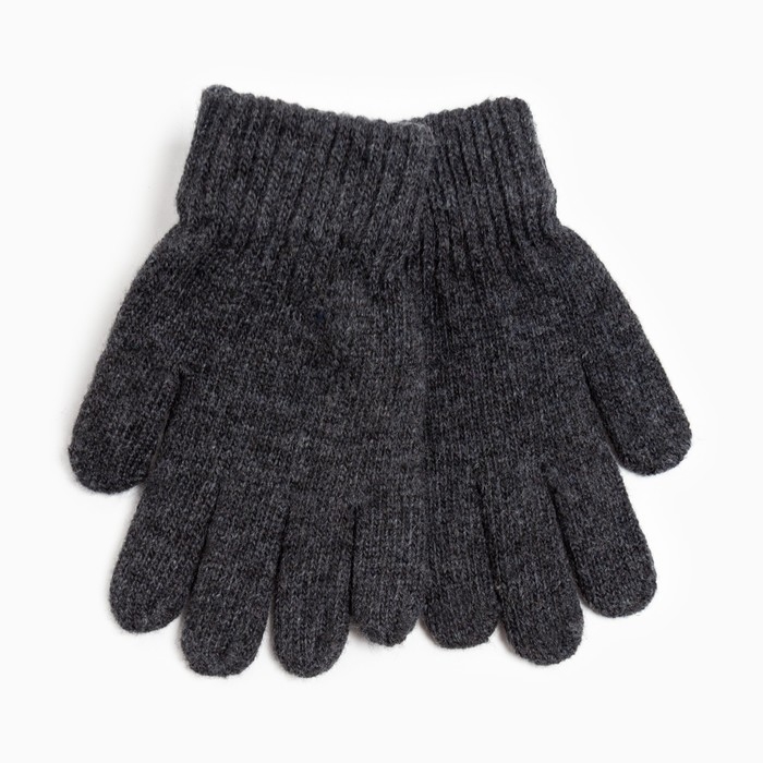 Перчатки детские, цвет тёмно-серый, размер 17 (11-12 лет) Перчатки детские, цвет тёмно-серый, размер 17 (11-12 лет)