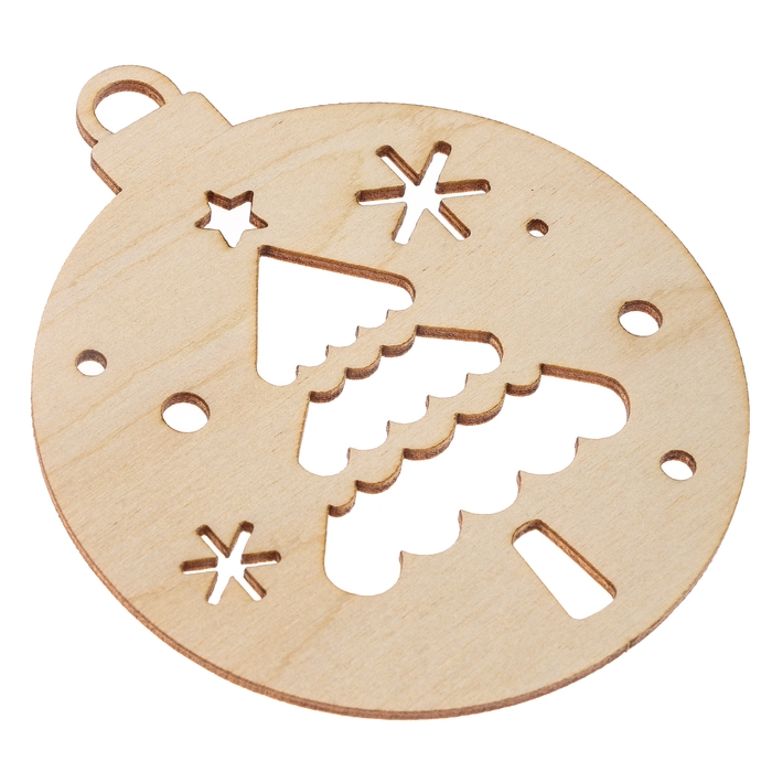 Заготовки для творчества на новый год «Шары с простыми рисунками», 5 шт Заготовки для творчества на новый год «Шары с простыми рисунками», 5 шт