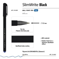 Ручка шариковая SlimWrite. BLACK, стержень синий, узел 0.5 мм Ручка шариковая SlimWrite. BLACK, стержень синий, узел 0.5 мм