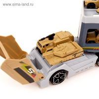 Грузовик «Трейлер» с 6 машинами и вертолетом Грузовик «Трейлер» с 6 машинами и вертолетом