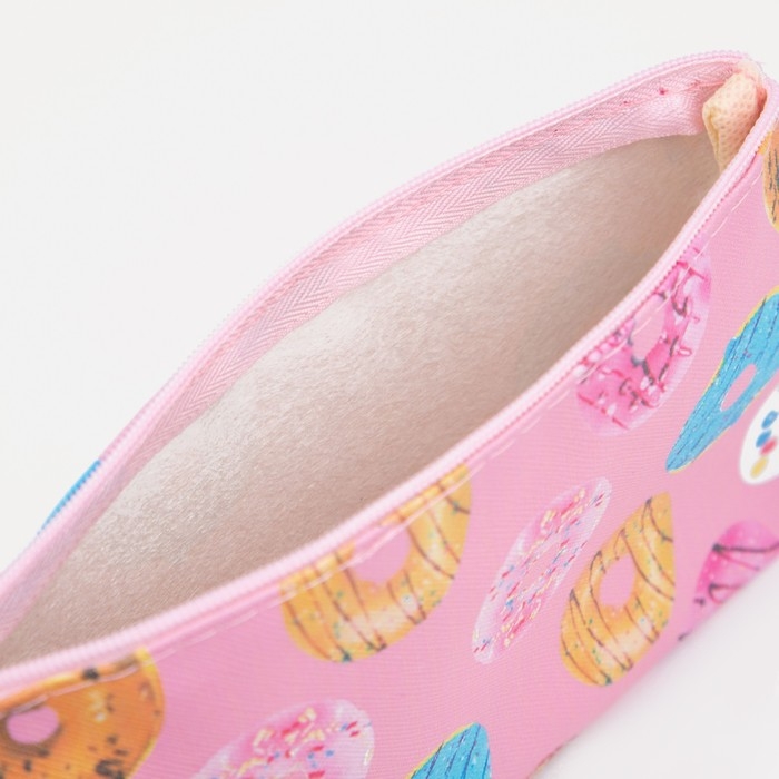 Косметичка на молнии, цвет розовый