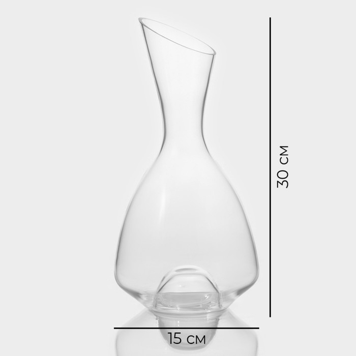 Декантер стеклянный для вина Magistro &laquo;Сфера&raquo;, 2 л, 15&times;15&times;30 см