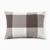 Наволочка Этель "Серая клетка"  50*70см, 100% жатый хлопок, 140 г/м&sup2;