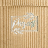 Коробка подарочная шляпная из микрогофры, упаковка, &laquo;Present&raquo;, 12 х 12 см