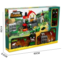 Парковка &laquo;Ферма&raquo;, амбар, вольеры, транспорт, животные