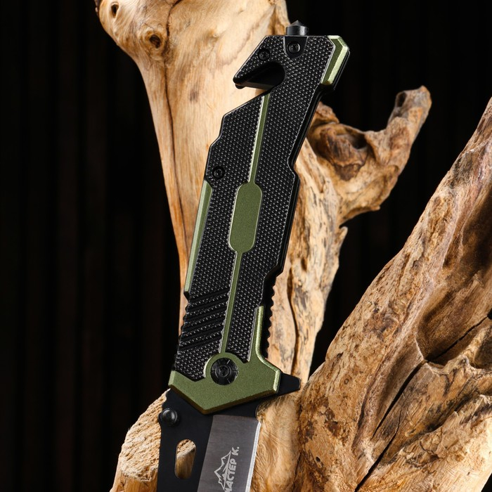 Нож складной Нож складной "Захват" 21см, клинок 90мм/1,6мм, со стропорезом