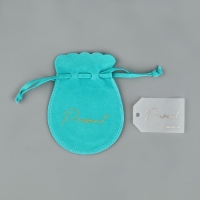 Мешок замшевый  &laquo;Подарок&raquo;, тиффани, тиснение, 9 &times; 12 см