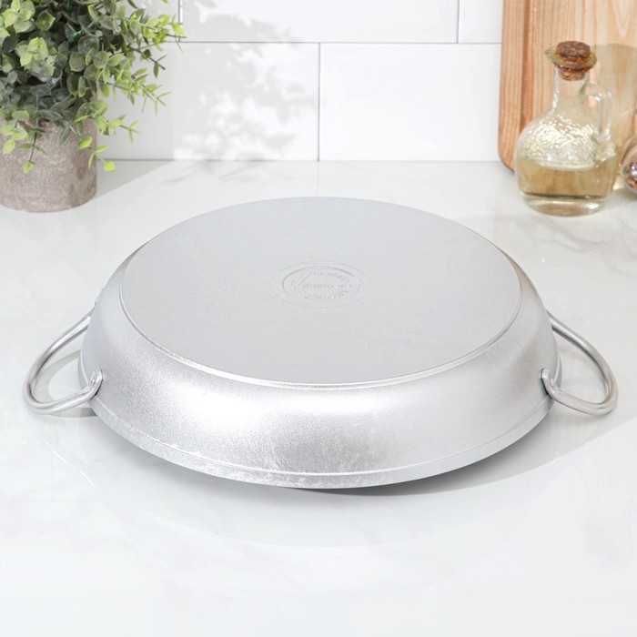 Сковорода алюминиевая, d=30 см, две ручки Сковорода алюминиевая, d=30 см, две ручки