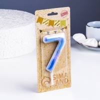 Свеча в торт на шпажке "Звездопад", цифра 7, 9 см, ГИГАНТ Свеча в торт на шпажке "Звездопад", цифра 7, 9 см, ГИГАНТ