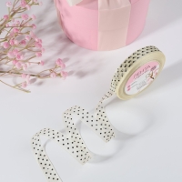 Лента капроновая &laquo;Горох&raquo;, 15 мм, 23 &plusmn; 1 м, цвет бежевый