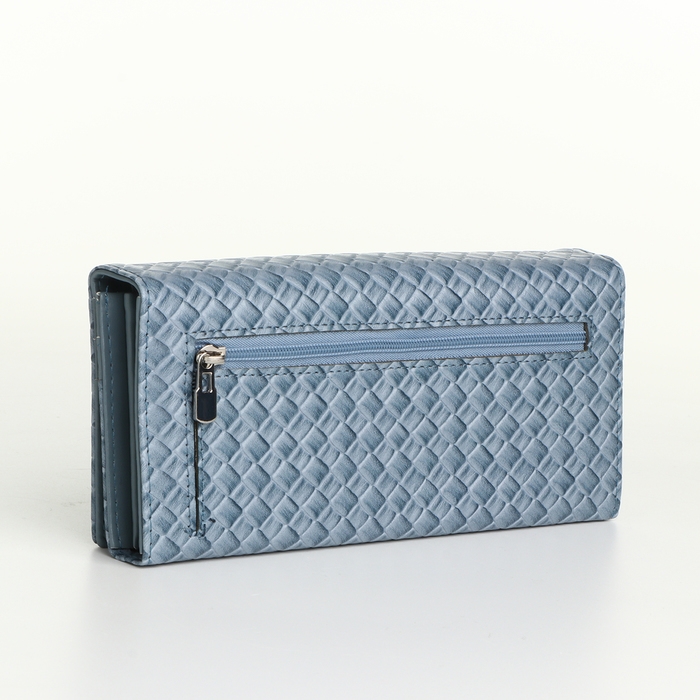 Кошелёк женский на магнитах, цвет голубой