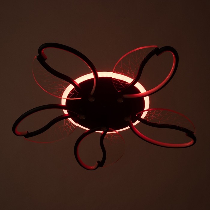 Люстра "Астрид" 5хLED 110Вт 3000-6000К RGB  черный 65х65х8см