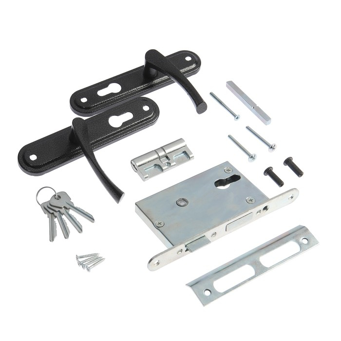 Замок врезной Замок врезной "СТАНДАРТ" ЗВ4-3.07С, с ручкой, цвет серебро