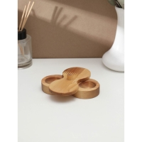 Набор для специй с крышкой Adelica, для соли и перца, пропитано маслом, 12,5&times;6&times;2,5 см, берёза