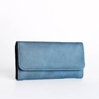 Кошелёк женский на кнопке, цвет синий Кошелёк женский на кнопке, цвет синий
