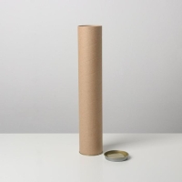 Тубус 63х350 мм (330 мм внутренняя высота),плотный картон, металлическая крышка Тубус 63х350 мм (330 мм внутренняя высота),плотный картон, металлическая крышка