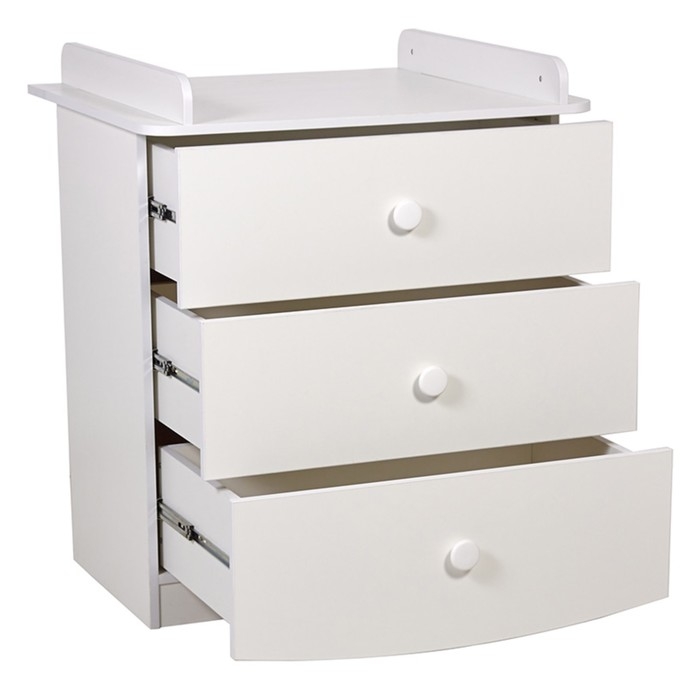 Комод пеленальный детский Фея 1380, 79х54х92 см., 3 ящика, цвет белый